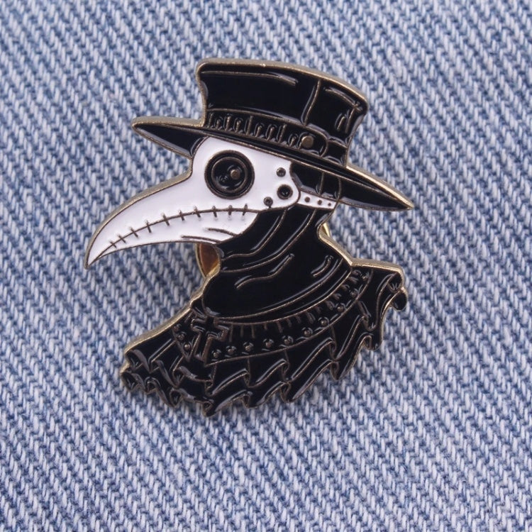 The Plague Doctor Mask Enamel Pin Beak Mask badge brooch Lapel pin
