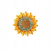 Sunflower - cute brooch with a pendant
