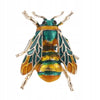 Golden Wasp Insect Brooch