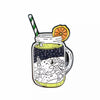 Space Lemonade with an astronaut enamel pin