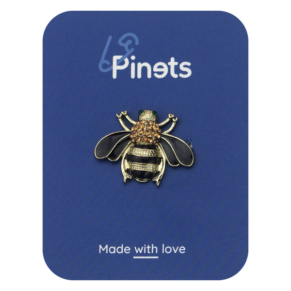 Insect Flying Bee Brooch