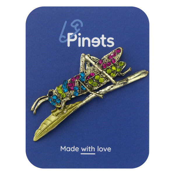 Grasshopper Brooch