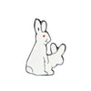 Naughty Rabbits From The Back Enamel Pin