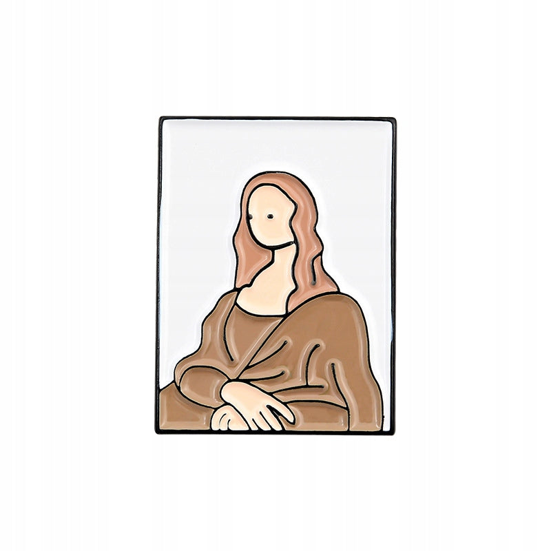 Mona Lisa Da Vinci Famous Painting Enamel Pin