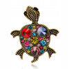Turtle with zircons brooch