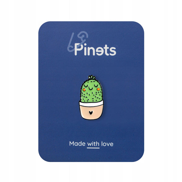 Cactus Milo enamel pin