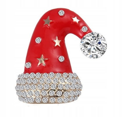 Christmas Brooch Santa Claus Hat