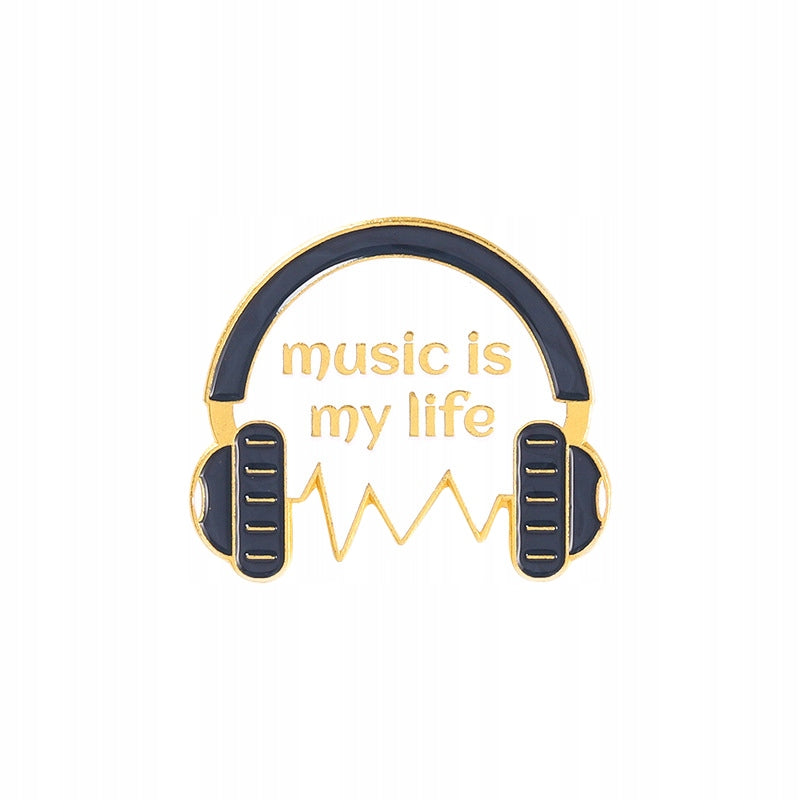 Music Is My Life - enamel pin for music lover