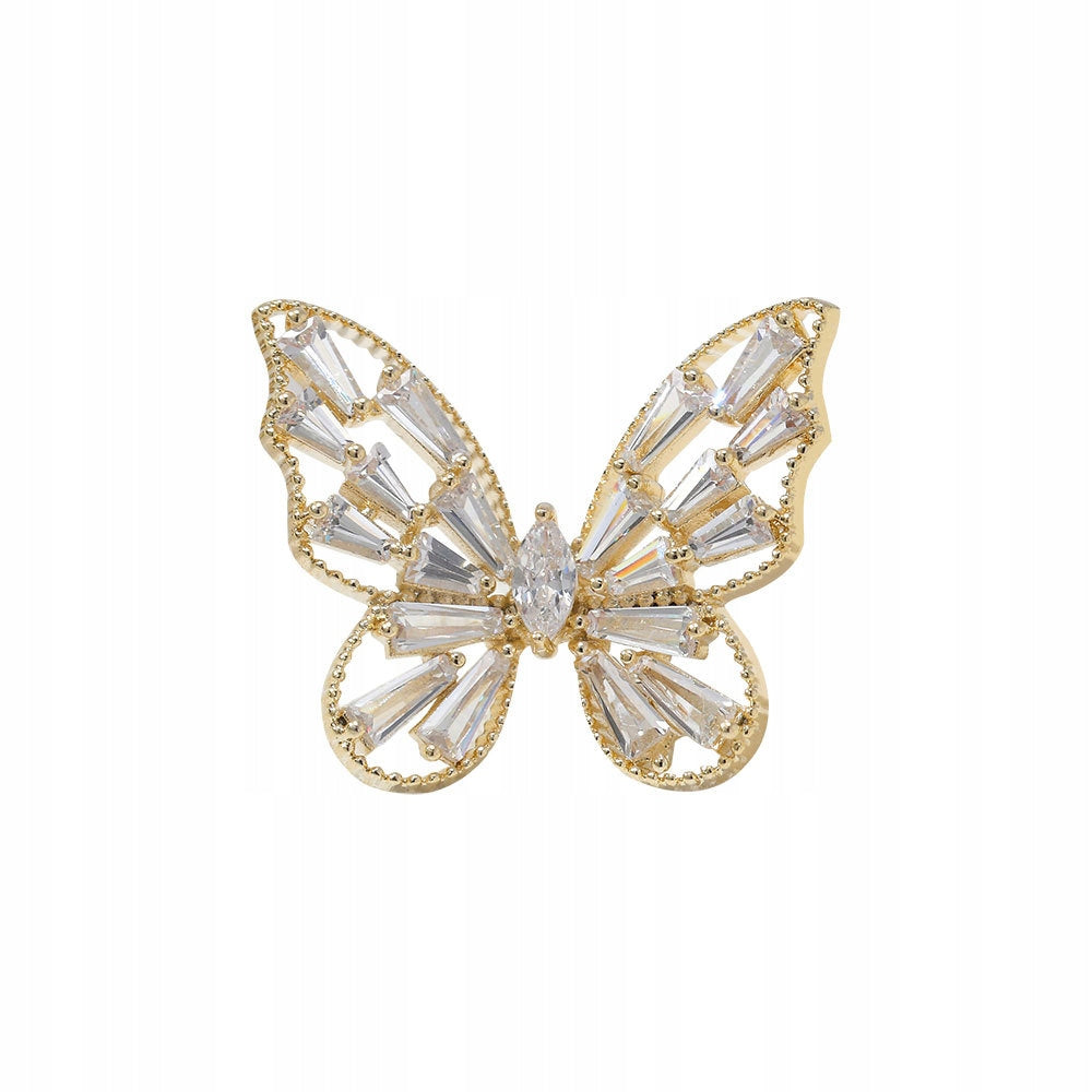Small butterfly - 14K gold-plated pin