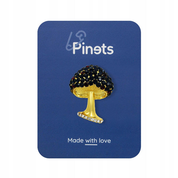Mushroom toadstool enamel pin