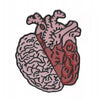 Heart and Mind enamel pin