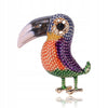 Toucan colorful brooch