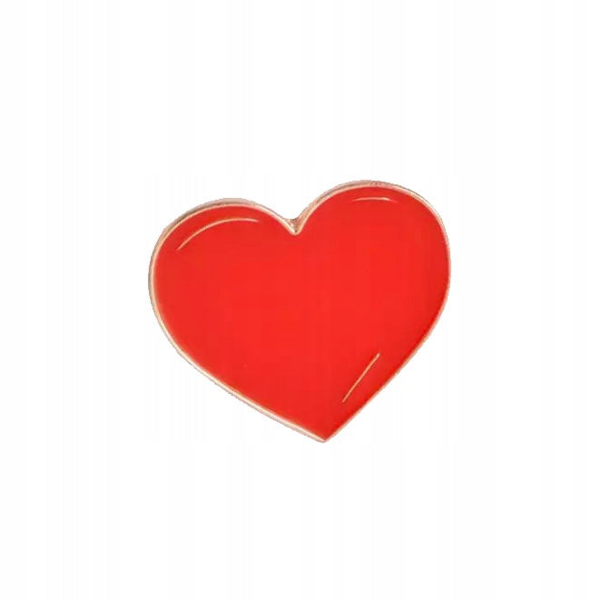 Red heart - a pin for lovers