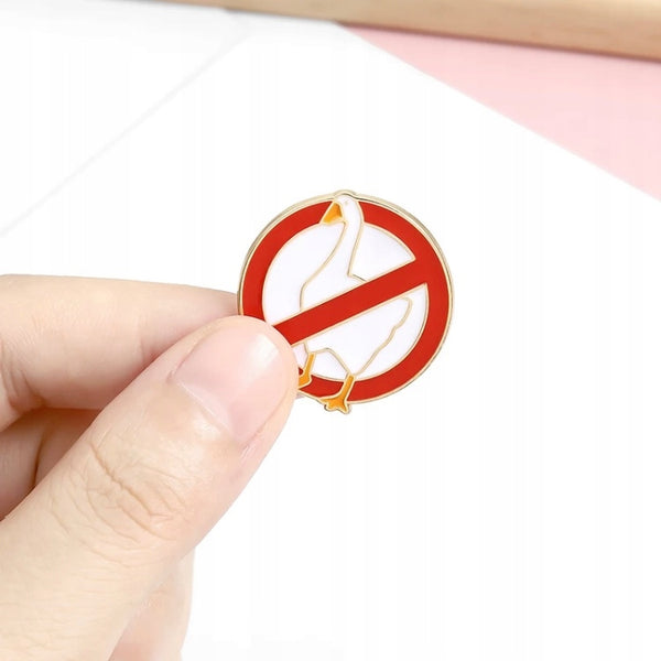No Ducks Enamel Pin