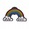 Rainbow with Clouds Enamel Pin