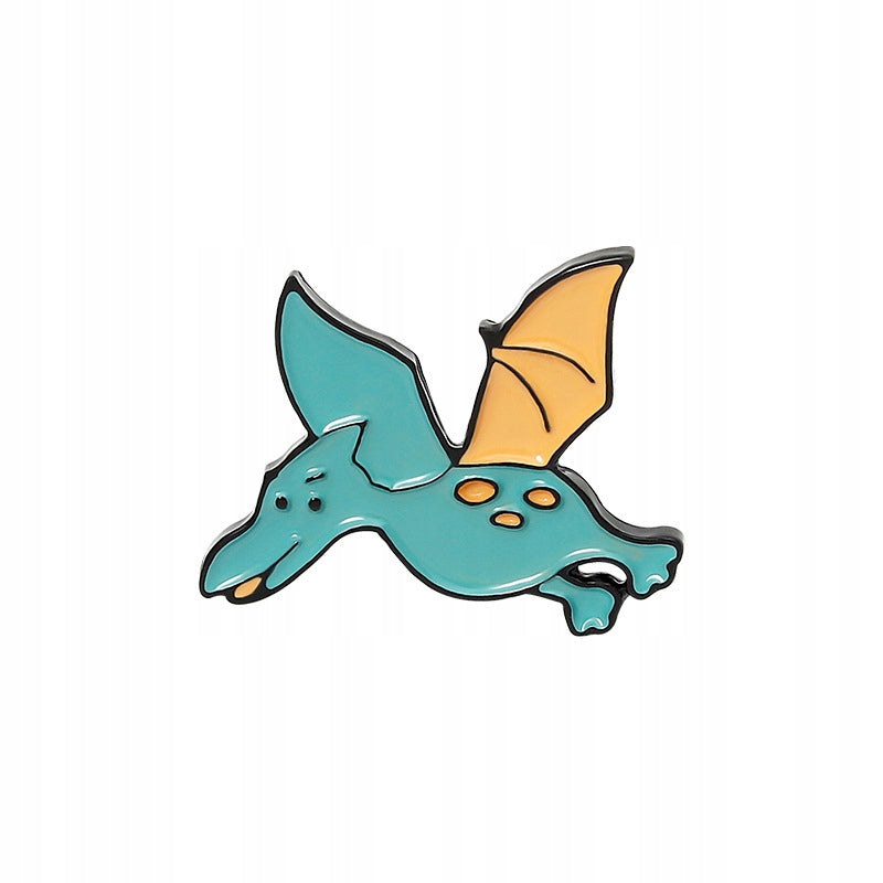 Dinosaur Green Pterosaur enamel pin