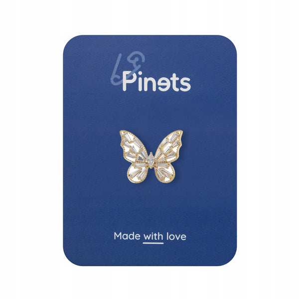 Small butterfly - 14K gold-plated pin
