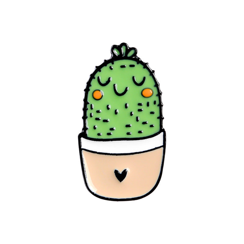 Cactus Milo enamel pin