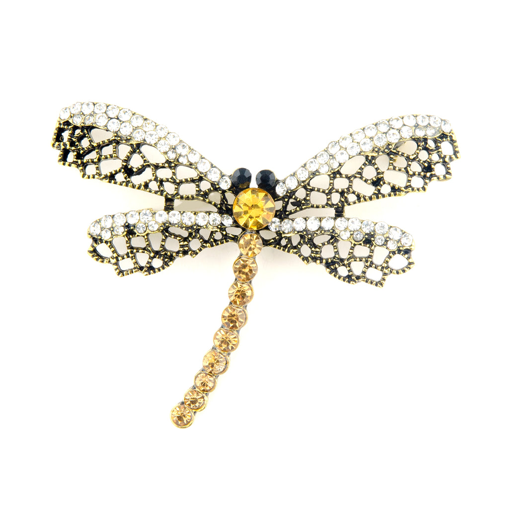 Dragonfly Beauty Silver Brooch