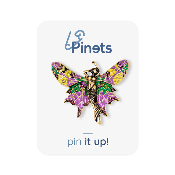 Colorful fairy brooch