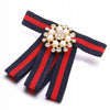 Ribbon Brooch with Zircons