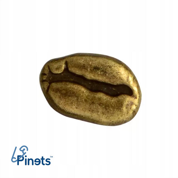 Coffee Bean Golden enamel Pin