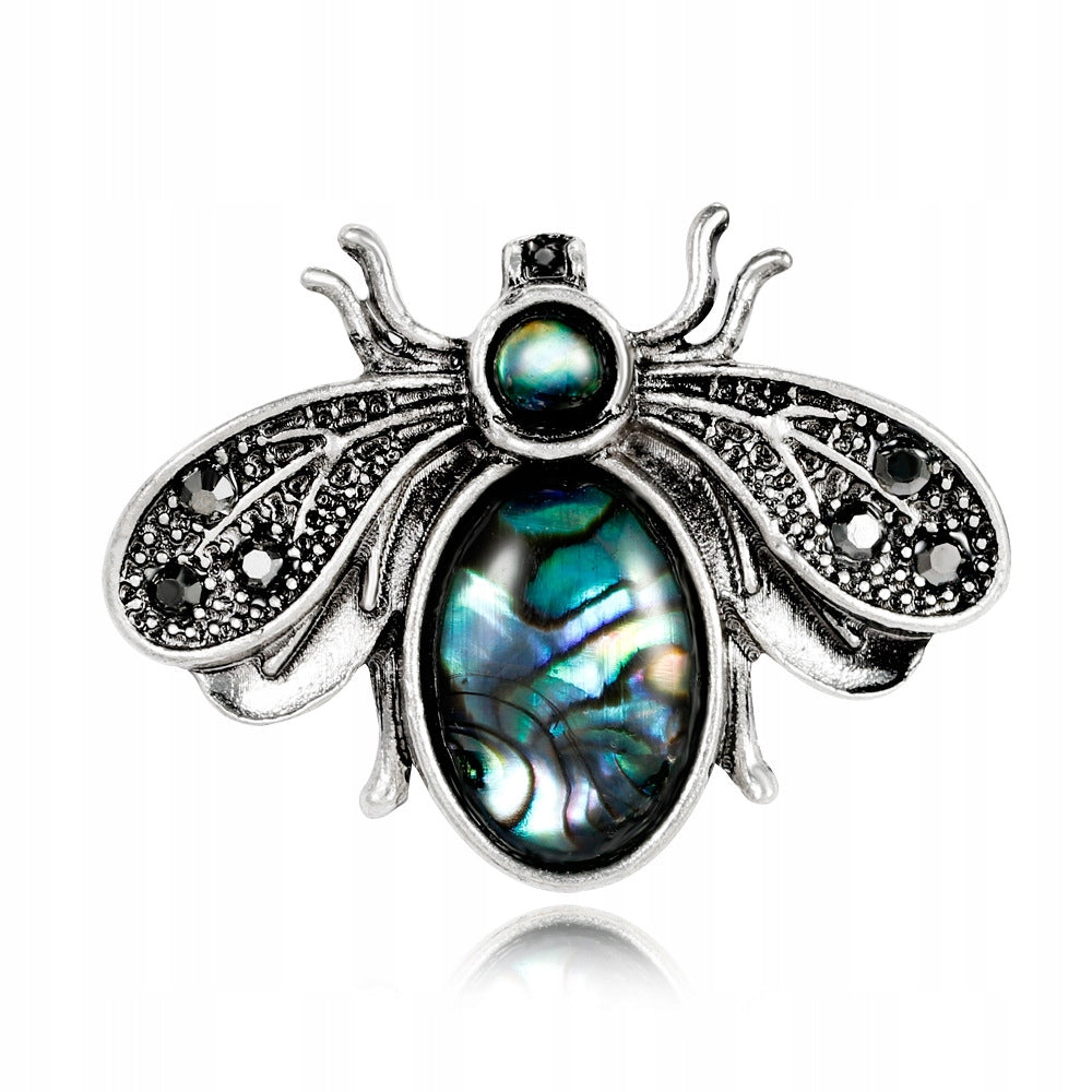 Nacre Insect Brooch