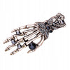 Golden Skeleton Hand Brooch