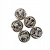 Silver butterfly clasp for pins - set of 5