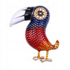 Toucan colorful brooch