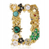 Letter D golden brooch pendant
