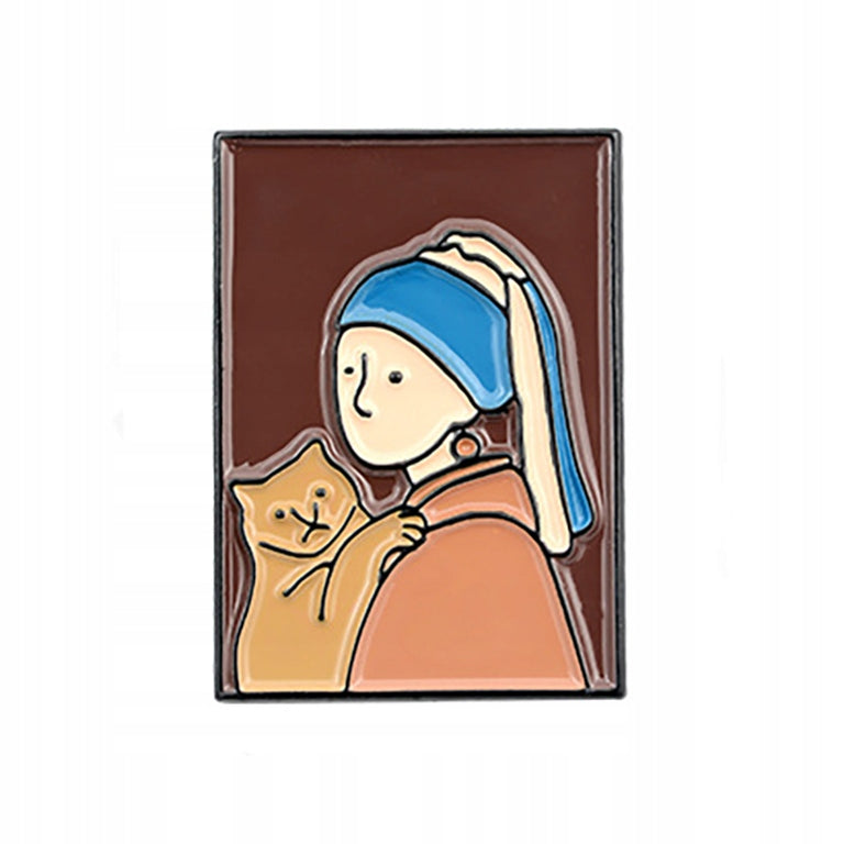 Girl with a Pearl Earring - Painting Enamel Pin