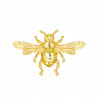 Golden bee - brooch with an insect