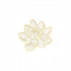 White lotus flower - enamel pin