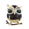 Owl Brooch with Rock Crystal