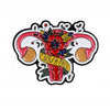 Uterus with flowers enamel pin