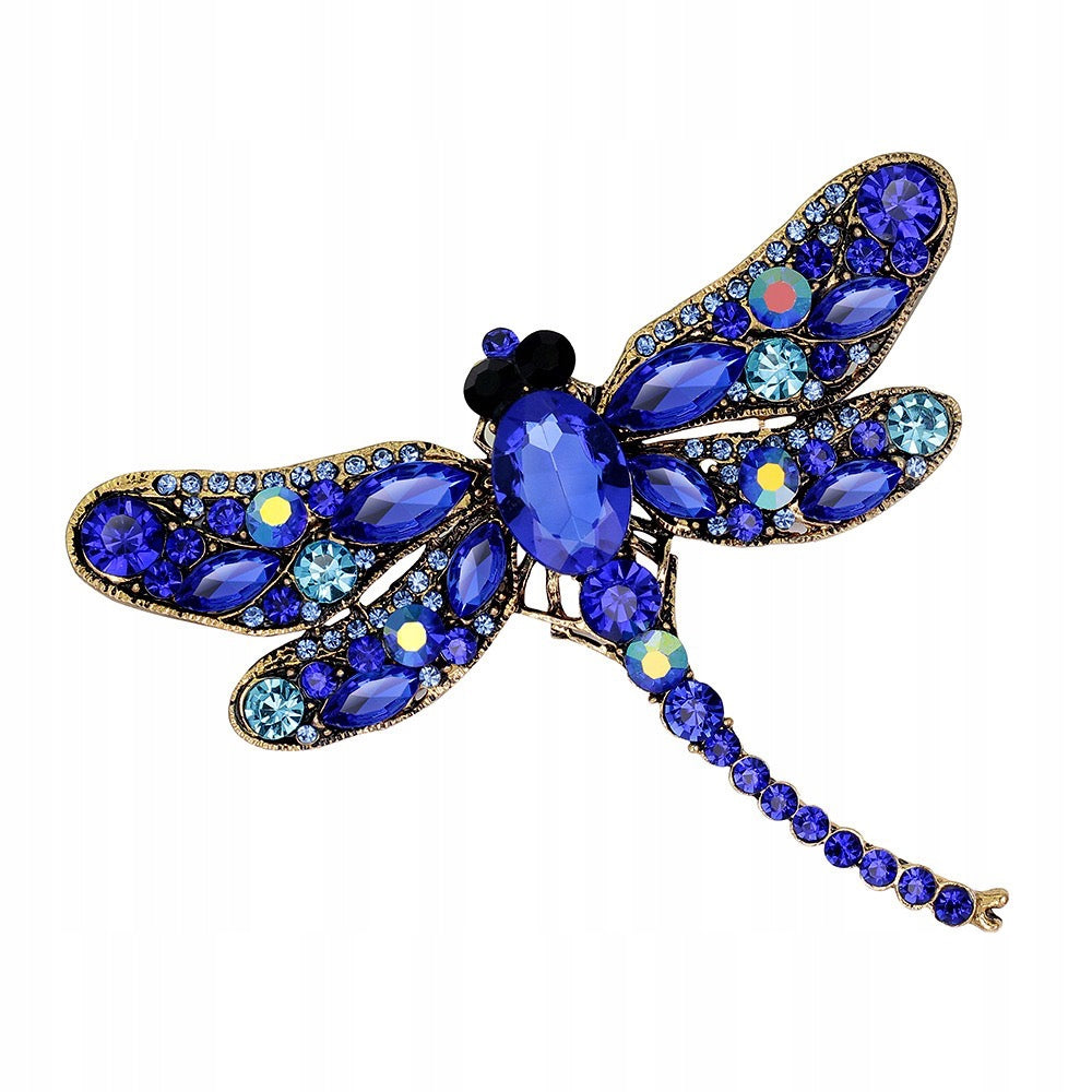 Beautiful Blue Dragonfly Brooch