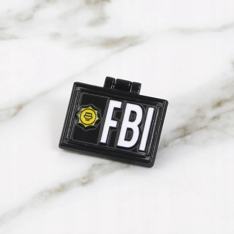 FBI Badge FBI Holder ID Card Holder Golden Badge Leather 