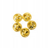 Golden butterfly pin clasp - set of 5