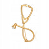 Golden Stethoscope Brooch
