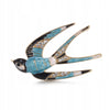 Swallow Brooch with Golden Ornaments